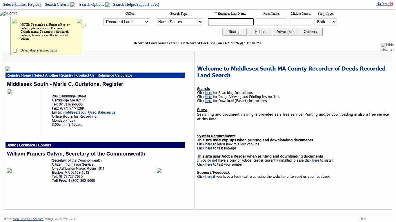 Welcome to 20/20 Perfect Vision Land Records I2