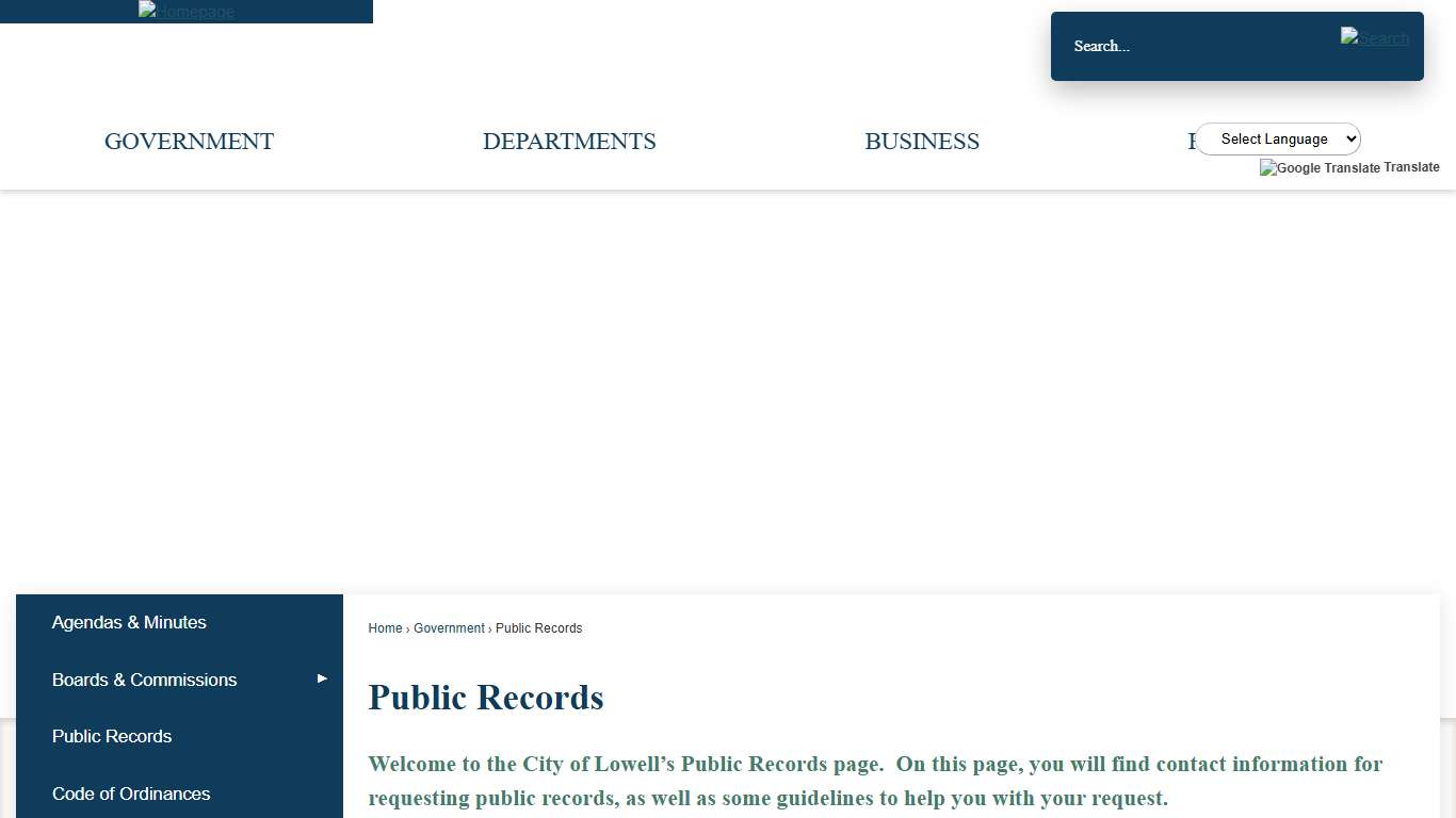 Public Records | Lowell, MA